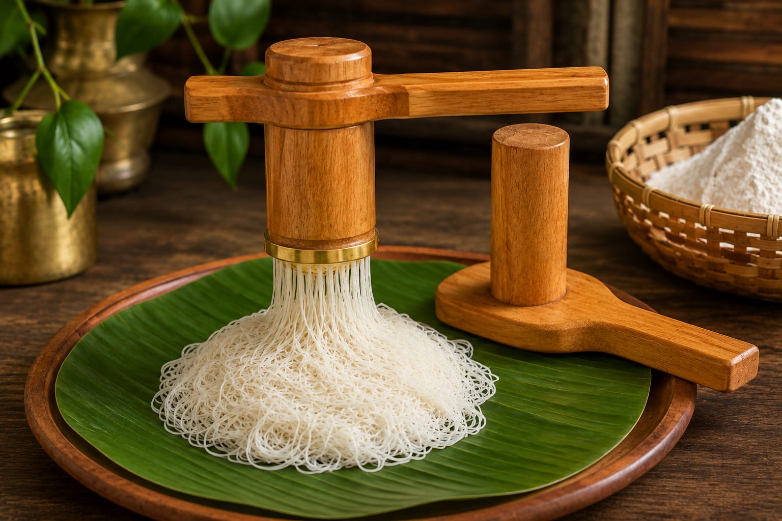 Wooden Idiyappam Press