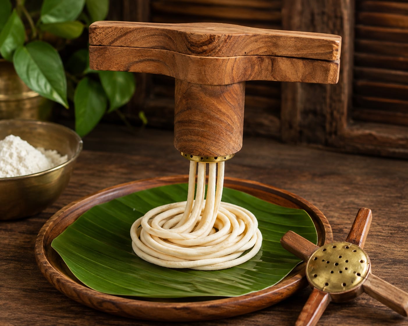 Wooden Murukku Press